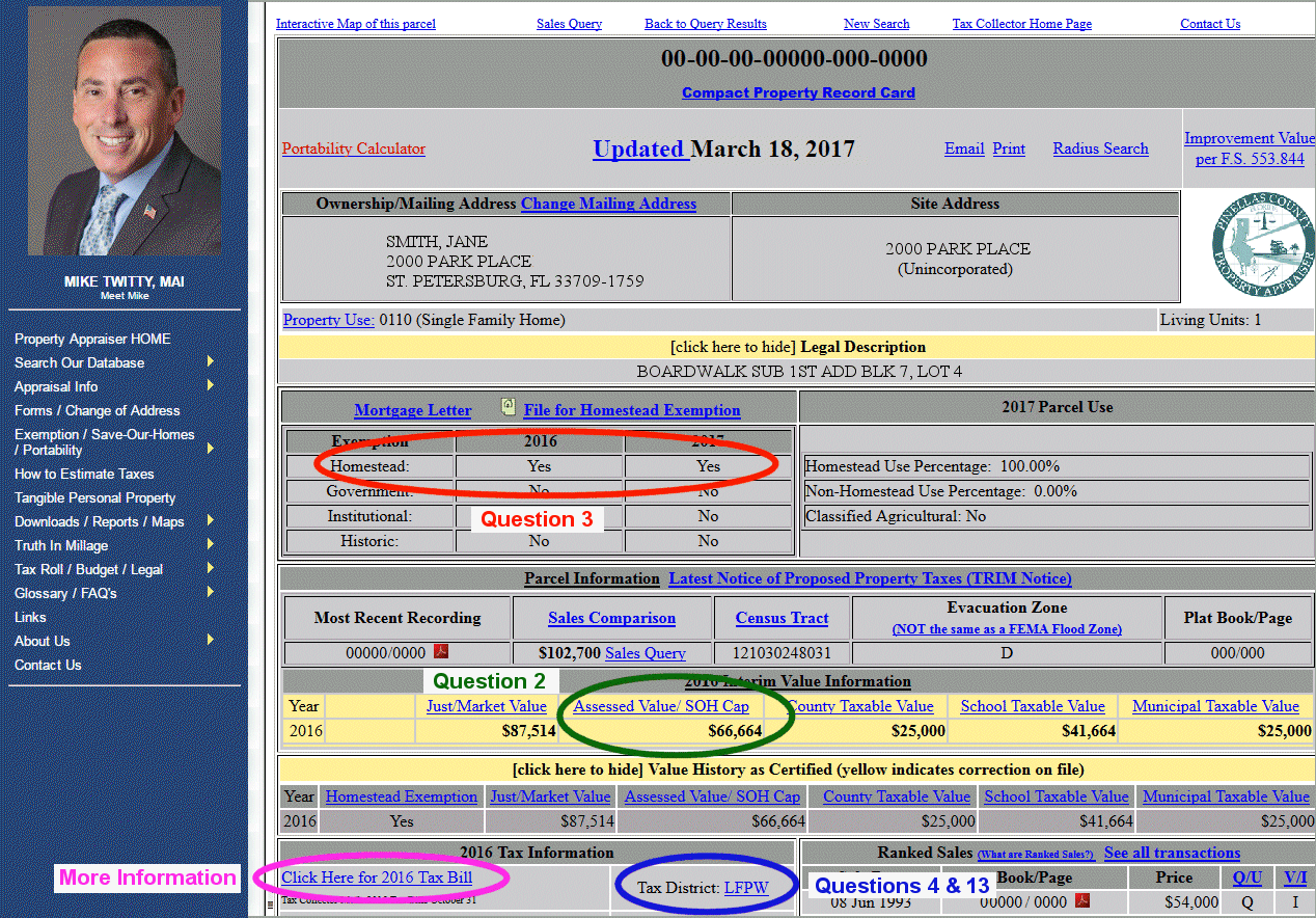 how to withhold information on the property appraiser in lee county